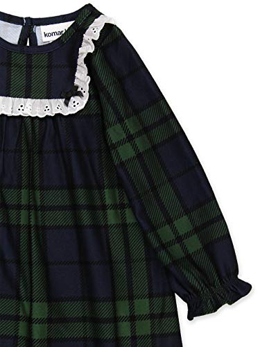 Komar Kids Big Girls Blue Green Plaid Christmas Holiday Nightgown Pajamas (7-8, Girls Green) #TOP5