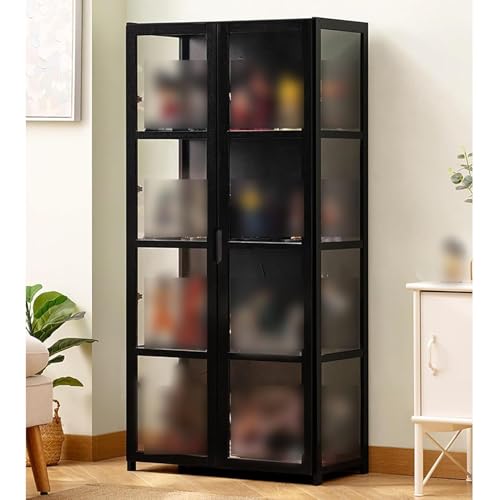 Vitrina acrílica de 4/5 escalones para coleccionables, armario de pared transparente para sala de estar y oficina