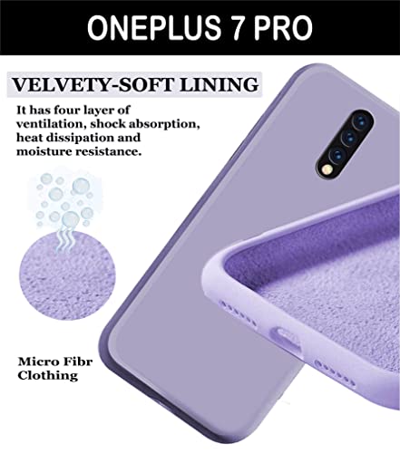 Image of A rtistque Back Cover Case for OnePlus 7 Pro with Camera Protection | Shockproof TPU | Stylish Protective Design | Slim Fit | Ultra Matte | OnePlus 7 Pro Back Cover - Purple