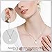 LYNNON Pearl Pendant Necklace & Earrings Set for Women，Classic White Pearl Jewelry Set for Brides and Wedding,12MM Pendant Necklace and 10MM Earrings Great Gifts for Birthdays Valentine's Day
