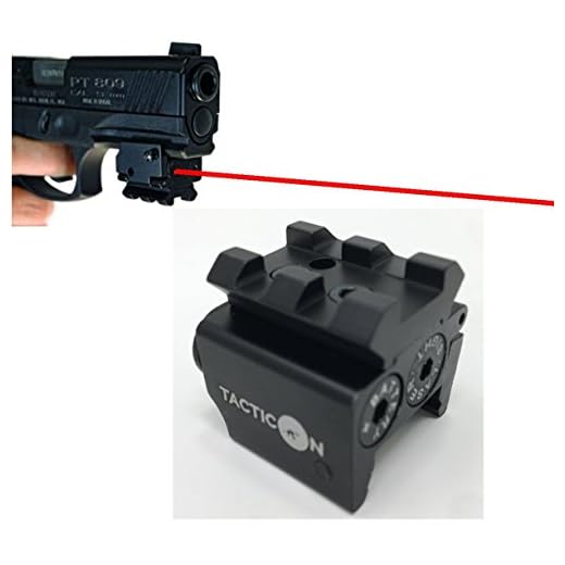 TACTICON Laser Sight | Rifle Handgun | Weaver or Picatinny Rail | Red Dot Lazer Sight Pistol | Tactical Sights Airsoft | Laser Sight | Scope Hand Gun Rifles | Laser Pointer Pistol | Air Soft Optic