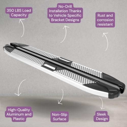 Estribos Running Boards Erkul 5.2" para Nissan Rogue 2021-2025 miniatura 2