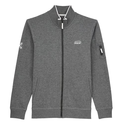 OXBOW P0SALTCOATS Sweat Full Zip Essentiel Gris Chiné Foncé