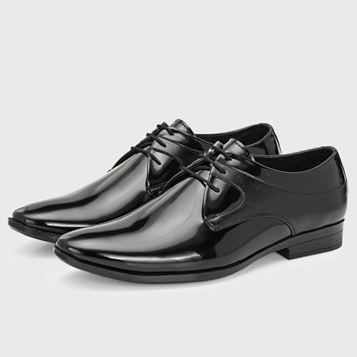 Image of Centrino Men's Formal Lace-Up Shoes | Soft & Comfortable Formal Shoe| Stylish-Looking Footwear (9358)