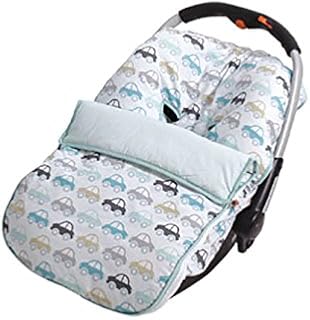 Petit Lazzari Coches - Saco Universal para sillas bebe grupo 0, 49 x 53 cm, color verde agua