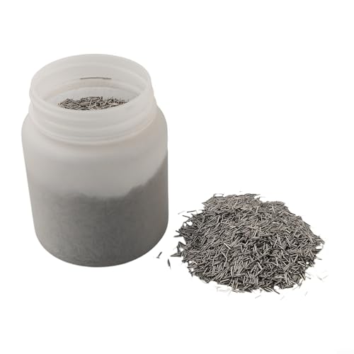 Broches magnétiques en acier inoxydable de 1 kg pour polissage, 0 7 mm de diamètre, 5 mm de longueur, adaptées pour diverses tâches de finition du métal (0,7 × 5 mm)