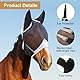 Fliegenmaske Pferd UV Schutz Fliegenhaube Pferd Fliegenmaske Comfort Breathability Fliegenohren Horse Fly Mask für Horse Fliegenhaube