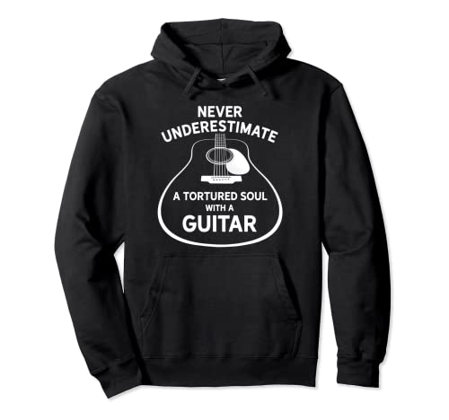 Photo de Never Underestimate A Tortured Soul With A Guitar Sweat à Capuche