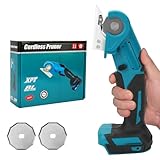 電動カッター 電動ハサミ 電動布カッター マキタ18Vバッテリー互換性 300RPM 自動研ぎ能 替え刃2枚付き 段ボール/布/カーペットなどの切断に適用 コードレスダンボールカッター 電動布はさみ (バッテリー・充電器別売)(Bタイプ（替え刃付き）)