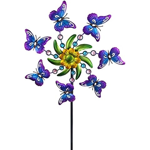 COOZZYHOUR 99,1 cm Schmetterlings-Windspiel für Hof und Garten Cover