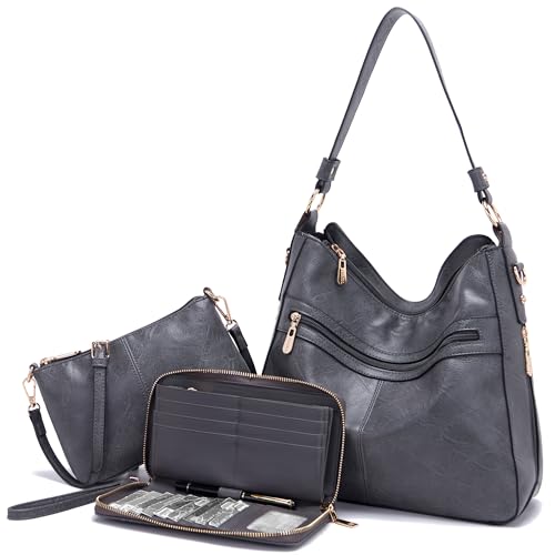 Image of Women Large Crossbody Bags Ladies Satchel Shoulder Handbags Purse and Wallet Set for Women Totes Hobo Purses