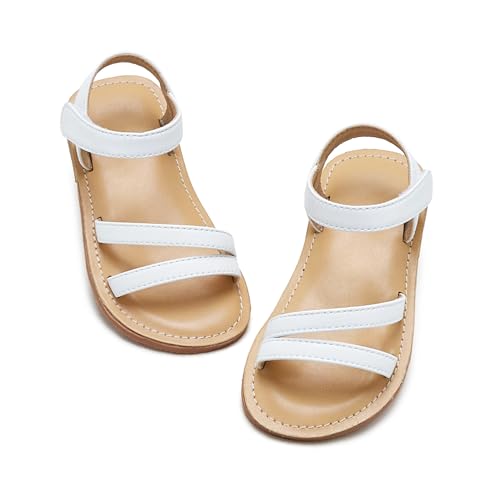 Image of Otter MOMO Girls Open Toe Princess Flat Sandals with Comfort Sole Summer Sandals