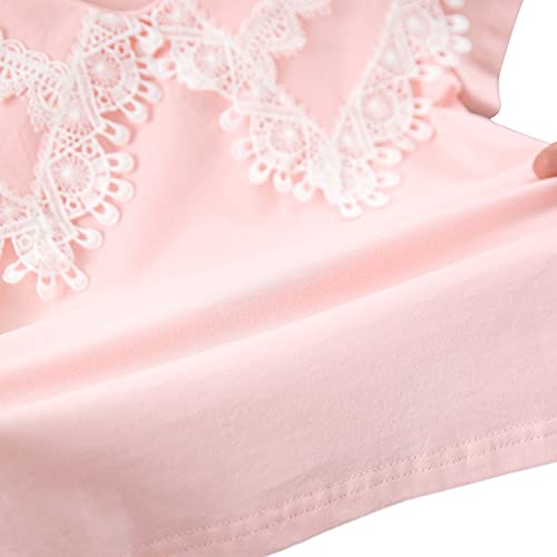 Toddler Girl Lace Embroidery Blouse Short Sleeve Cotton Doll Collar Tops School Uniform Shirt4