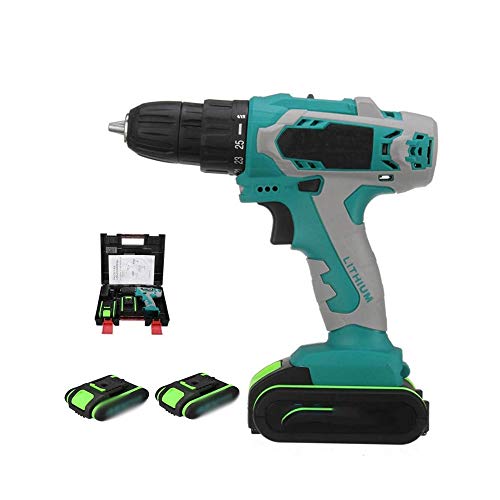 Taladro eléctrico de litio de 36 V, dos baterías, una carga, velocidad dual para taladro de impacto, destornillador eléctrico de alta potencia, juego de taladro eléctrico de 1/2 pulgada, tal Cover