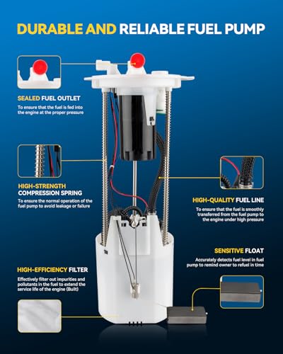 Image of PHILTOP E8595M Electric Fuel Pump Assembly Compatible with 2004-2010 QX56, 2005-2015 Armada, 2004 Pathfinder Armada, 2004-2015 Titan, Replace 170407S0