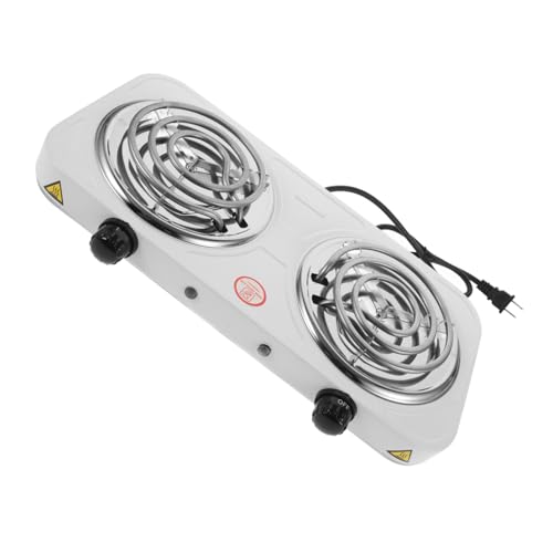 BRIGHTFUFU Multi-functional Electric Stove Countertop Double Burner Portable for Easy to Use Sleek Even Heating
