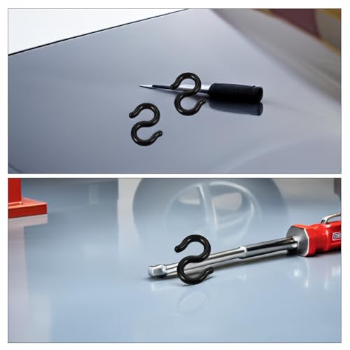 Clips de plástico tipo S NUOBESTY: 100 abrazaderas de fijación para cables de freno de bicicleta 4