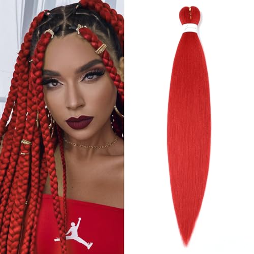 ShowJarlly Pre Stretched Braiding Cheveux Meches Pour Tresses Africaine 30 Pouces Yaki Texture Extensions de Cheveux 1 Pack/Lot Soft Easy Braid Professional à...