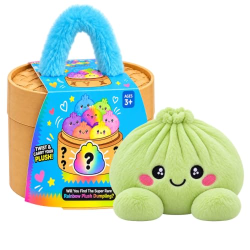 Plush Squishy Toy Dumpling with Steamer Carrier