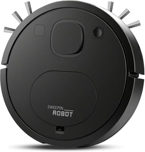 EEAABBR Roboter-Vakuum und Mop,3000Pa starker Saug,3-in-1-Roboter-Vakuum,Ultradünn für unter Möbel,Perfekt für Haustierhaare und Hartholzböden,100 Min Laufzeit (XS)