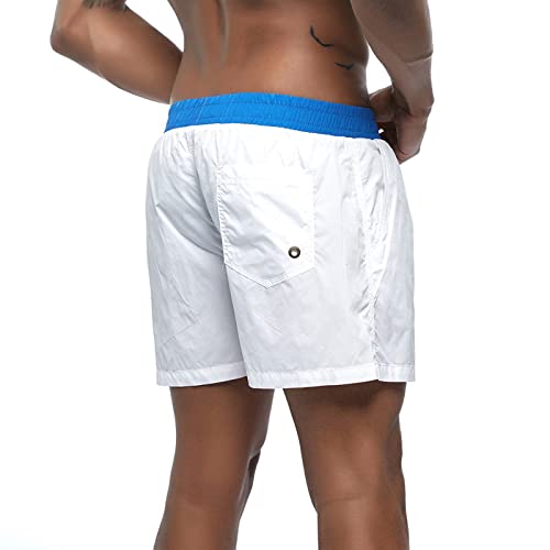 Take Idea Beachshort voor heren, patchwork, sportshorts met trekkoord, regular fit, trainingsshorts, stretchmateriaal, vrijetijdsshort, ademend, hardloopshort, comfortabele fitnessshort, zomerjoggingbroek - Afbeelding 2