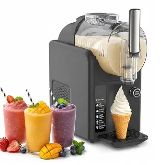 Soft Serve Ice Cream Slushie Machine - 68 oz 2-in-1 Frozen Drink and Dessert Maker with 6 Preset Modes
