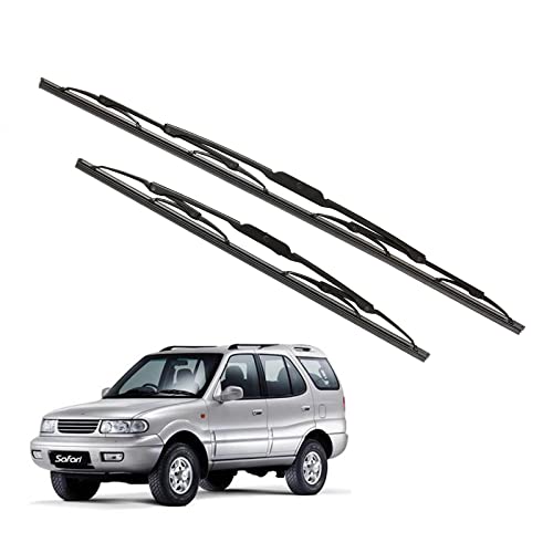 Image of Kylo Windshield Wiper for Safari /Conventional and Traditional Metal Type Windshield Water Repellency Scratch Proof Metal Wiper Blades Suitable for Safari (Driver Side - 24 inch, Passenger Side - 20 inch)