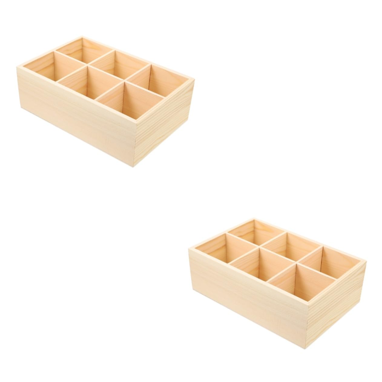 STOBOK 2 Piezas Cuadro Marcador Organizador De Suministros De Oficina Soporte Para Rotuladores Organizadores De Escritorio y Caja De Maquillaje Gran Capacidad De Madera