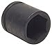 Westward 4LXP8 Impact Socket, 1/2 Dr, 6 Pt, Std, 1 1/2 In