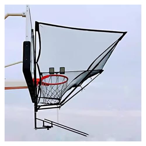 Machine de tir de basket-ball portable avec goulotte rotative à 180° et sac de rangement