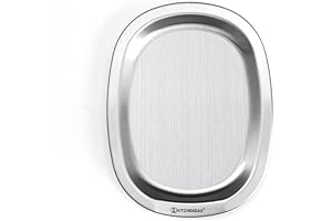 18/8 Stainless Steel Metal Spoon Rest with Non-slip Silicone Pad for Stove Top Kitchen