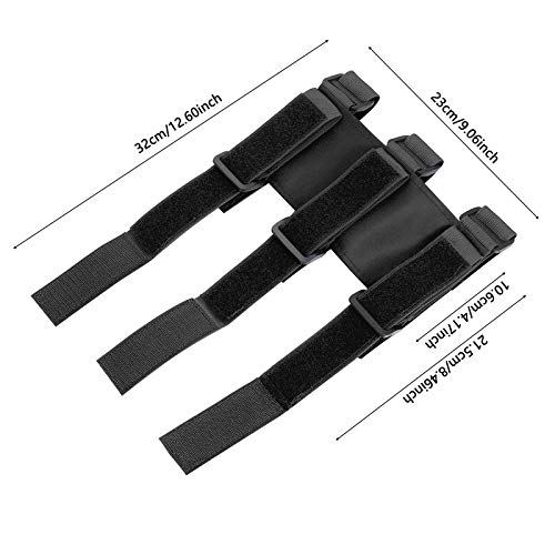2 PCS Fire Extinguisher Strap Car Fire Extinguisher Fixing Belt Holders for Auto Car in Red and Black