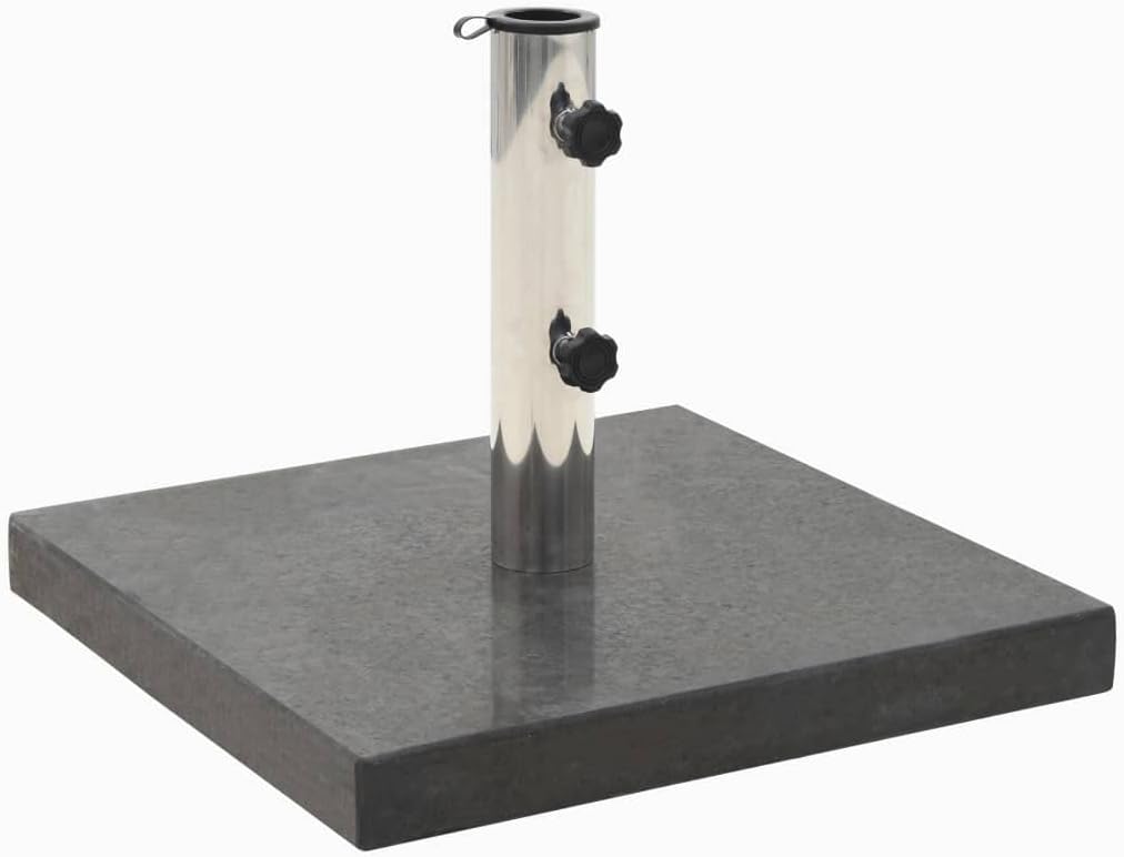 Parasol Base Granite, Umbrella Base, Outdoor Umbrella Stand for Outside Patio, Lawn, Garden, 62.8 lb Round Black, -200
