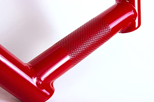 Eastern Bikes 100% Chromoly & Heat Treated, Lightweight 4-Pc BMX Handlebars (Gloss Red, 8.75"), Matte Black - Image 3