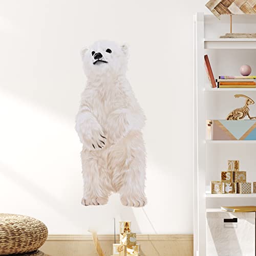 Vinilo decorativo Little Polar Bear para pared impermeable miniatura 3