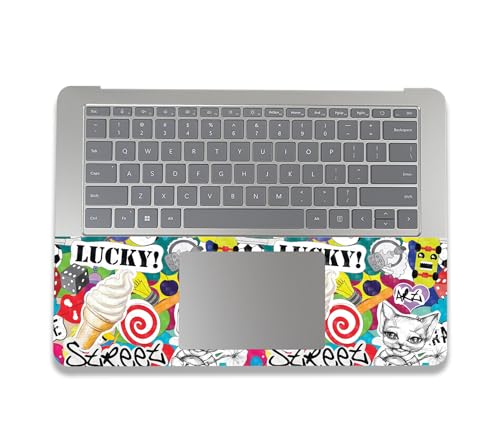 Image of MightySkins Carbon Fiber Skin Compatible With Microsoft Surface Laptop Studio 2 (2023) Full Wrap Kit - Sticker Bomb | Protective, Durable Textured Carbon Fiber Finish | Easy To Apply | Made in the USA