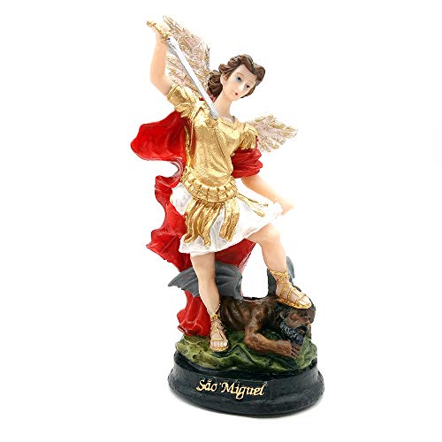 Imagem 3 Anjo Da Guarda Resina Arcanjo São Miguel Gabriel e Rafael 15 cm