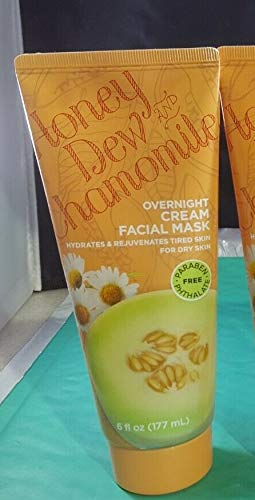Honey Dew And Chamomile Overnight Cream Facial Mask (Hydrates And Rejuvenates Tired Dry Skin) Crema Hidratante Para Piel Seca O Cansada. #TOP5