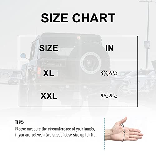 Broaddict Motorcycle Winter Gloves, Waterproof Motorcycle Riding Gloves For Men Women Touchscreen Warm Motorcycle Glove For Atv Utv Snowmobile - Black (X-Large) #TOP6