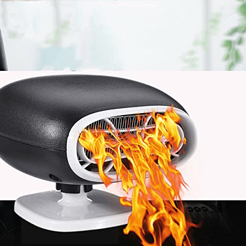Baceyong 12V 150W 2in1 voiture auto allume-cigare chauffage ventilateur de refroidissement dégivreur désembuage Cover