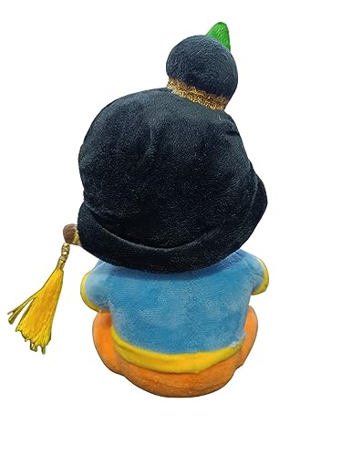 Image of RVA Soft Toy Krishna with Bansuri Comfortable and Cute Softies Adorable Companions Giftfor Girl Kids Babies at Couple Birthdays, Anniversary, Girlfriend, Sister, Wife (Size 26 cm)