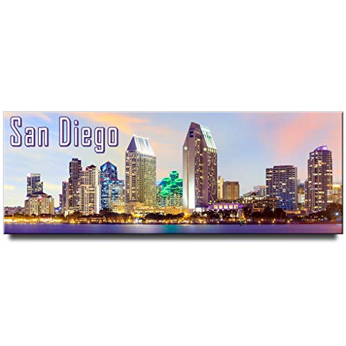 Imán panorámico San Diego para refrigerador miniatura 1