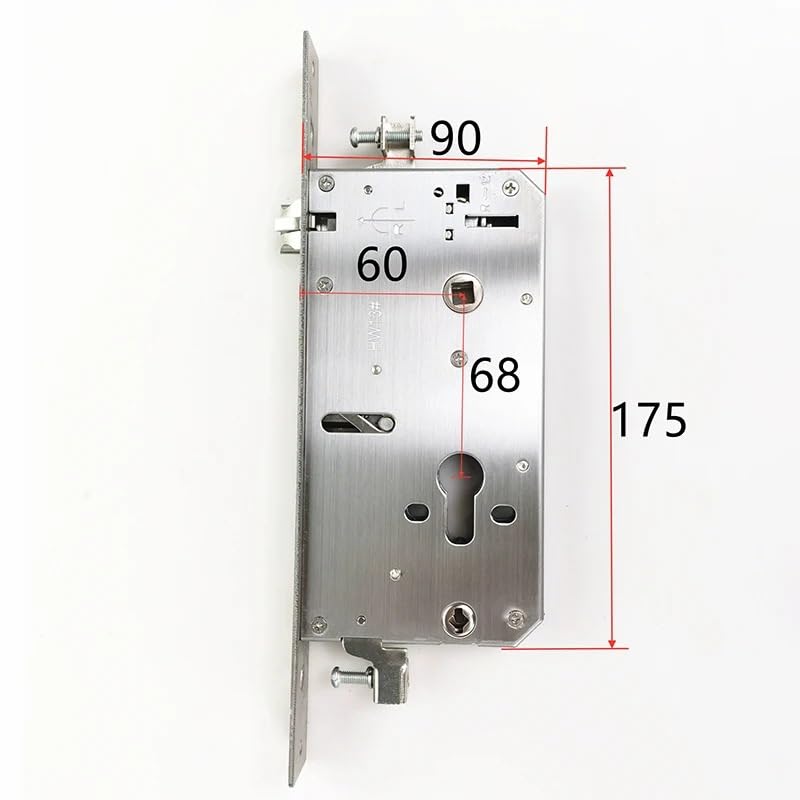 Wkładka zamka, 13 Typ AFS Security Double Fast Smart Lock Całość ze stali 26X280mm Korpus zamka na odcisk palca