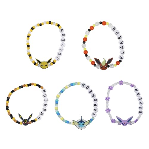 Bioworld Pokemon Eeveelutions Friendship Tradesies Bracelet Set