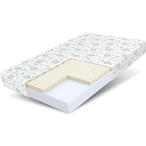 FDM Materasso Dream 80 x 160 cm, in schiuma fredda per bambini, altezza 11 cm, grado di durezza H2 H3 Öko-Tex, adatto alle persone allergiche, rivestimento lavabile in lattice