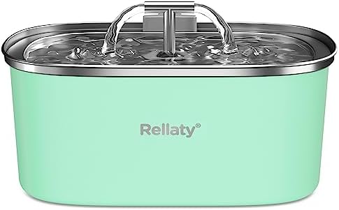 Cat Water Fountain Cat Toys Cat Water Dispenser Parner Stainless Steel Pet Fountain Flower 2 5 L Auto Cat Fountain Quiet Cat Drinking Fountain With 4 Filters 1 Silicone Mat 2 Cleaning