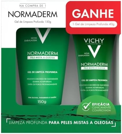 VICHY Kit Normaderm Vichy Gel De Limpeza Profunda 150G Com Gel De...