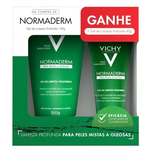 VICHY Kit Normaderm Vichy Gel De Limpeza Profunda 150G Com Gel De Limpeza 40G VICHY Kit Normaderm Vichy Gel De Limpeza Profunda 150G Com Gel De Limpeza 40G