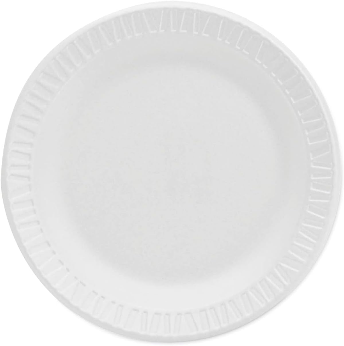 Dart Concorde Foam Plate, 6" Diameter, White, 125/PK, 1000/CT (6PWC)