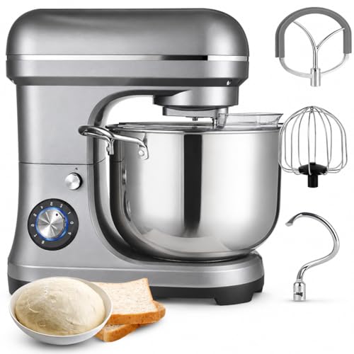 2000W Commercial Stand Mixer 10L Large Capacity 8-Speed with Dough Hook, Mixing Hook, Egg Beater for Schools, Bakeries, Restaurants, Pizzerias